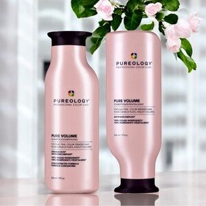 PUREOLOGY Pure Volume Shampoo + Conditioner 9fl oz each Fine Flat Hair